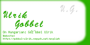 ulrik gobbel business card